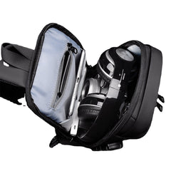 Men Oxford Cloth Anti-theft Lock Large-capacity USB Charging Multifunctional Casual Messenger Bag Chest Bag