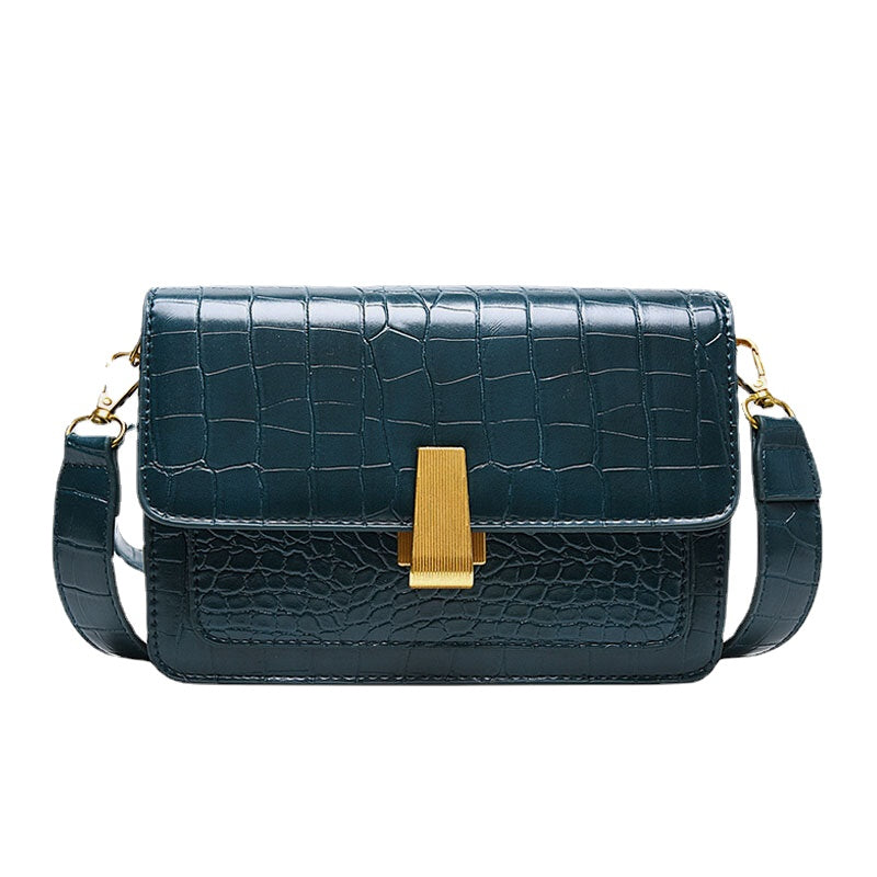 Women Vintage Lizard Grain Crossbody Bag Shoulder