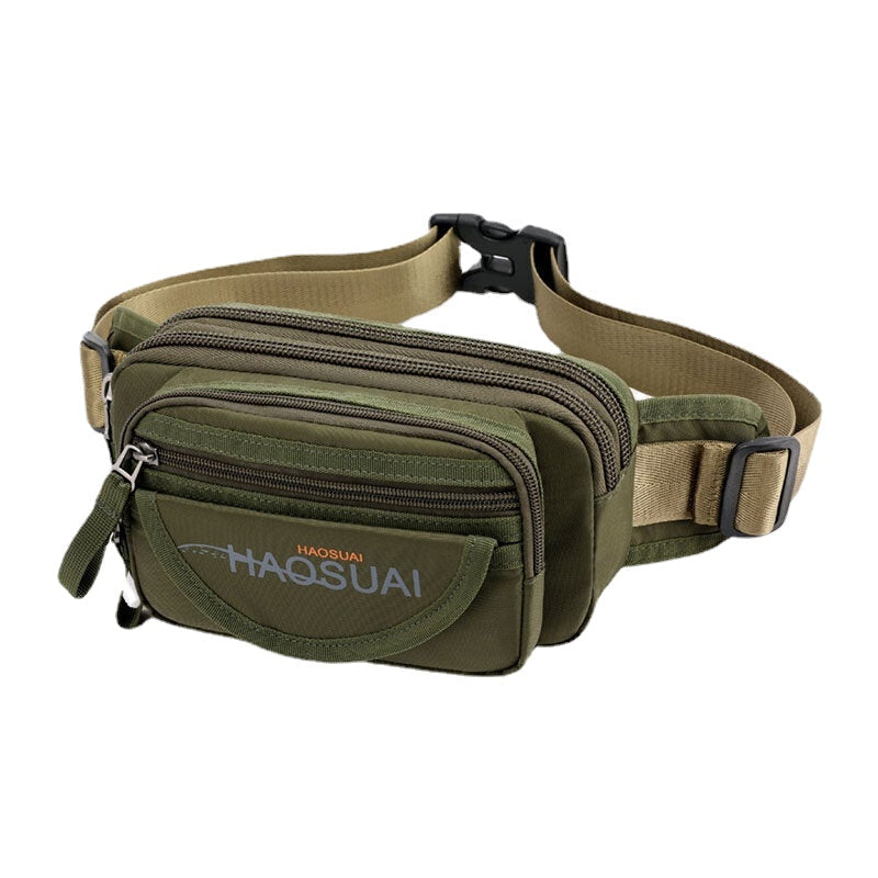 Men's Waterproof Camouflage Sling Bag with Multi-Pockets for Outdoor Use