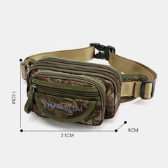 Men's Waterproof Camouflage Sling Bag with Multi-Pockets for Outdoor Use