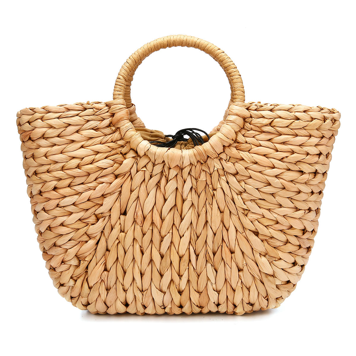 Straw Bag Women Summer Rattan Handmade Woven Circle Bohemia Beach Handbag