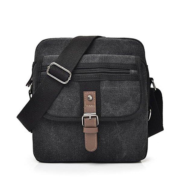 Men's Vintage Canvas Crossbody Bag - Multifunctional Shoulder Pack for Casual & Business Travel