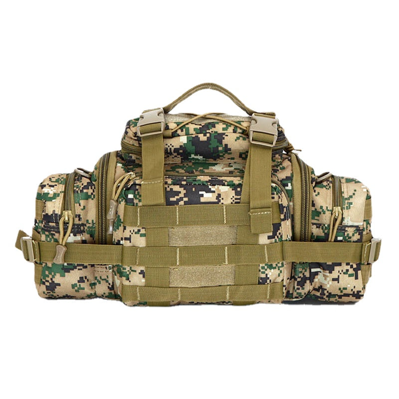 Unisex Tactical Camouflage Nylon Multi-carry Crossbody & Waist Bag for Outdoor Riding