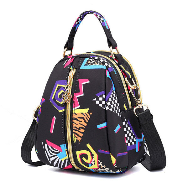 Women Print Nylon Casual Crossbody Bag Lightweight Shoulder Handbag