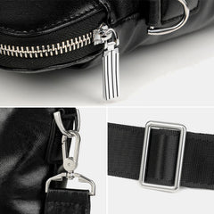 Men Business Large Capacity Waterproof Solid Color Crossbody Bag Handbag