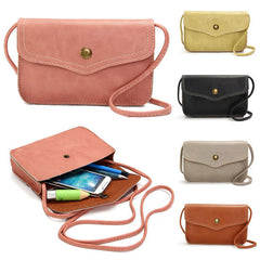 Women Hasp Mini Shoulder Bags PU Leather Phone Case Crossbody