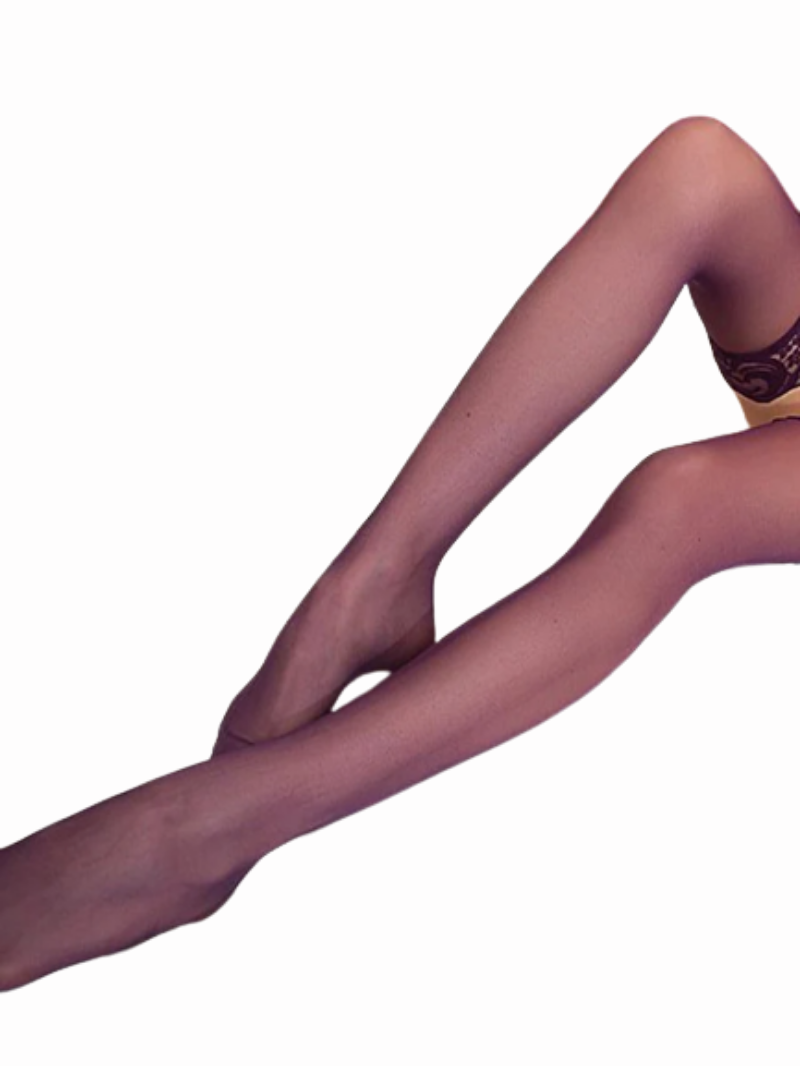 Women's Leg Shaping Elasticity Lace Trims Over Knee Sexy Stockings