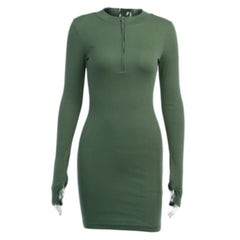 Stylish Sexy Women's Long Sleeve Bodycon Knitted Dresses