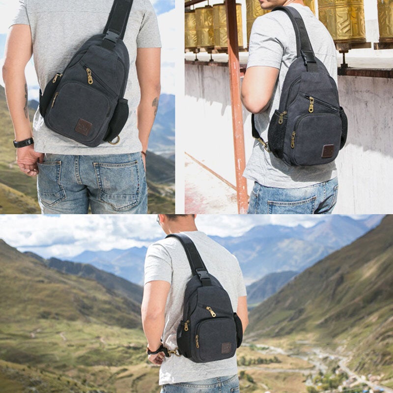 Men's Vintage Casual Chest Bag for Outdoor Travel