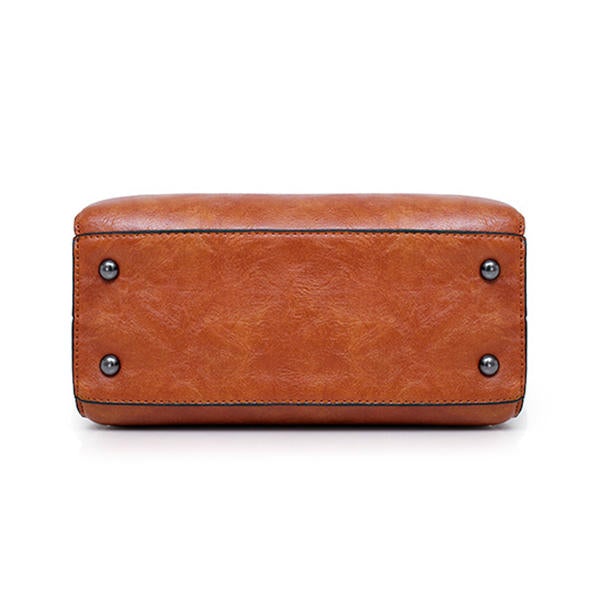 4 PCS Women Faux Leather Handbag Vintage Elegant Multi-function Crossbody Bag