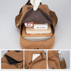 Men's Vintage Casual Chest Bag for Outdoor Travel