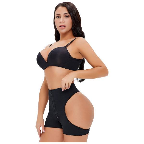 Zipper Hook Butt Lifter Body Shaper Tummy Control Enhancer Sexy Thong Short