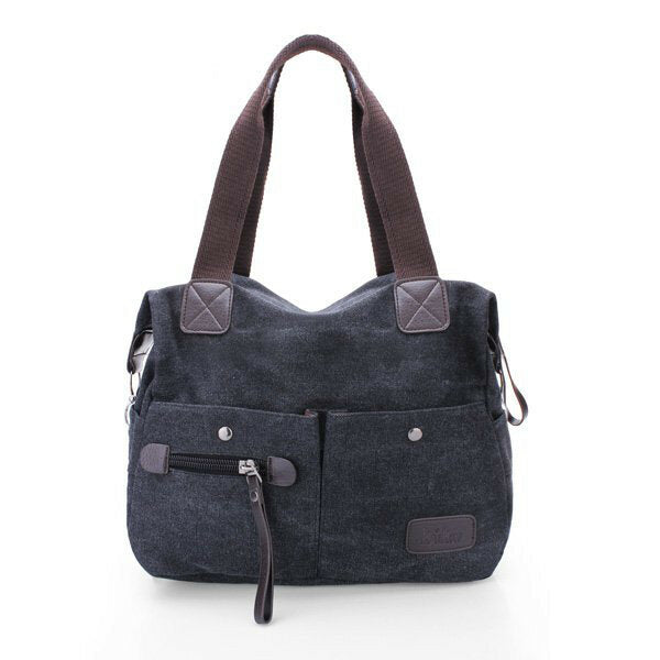 Men Women Pillow Vintage Canvas Bag Shoulder Messenger Handbag