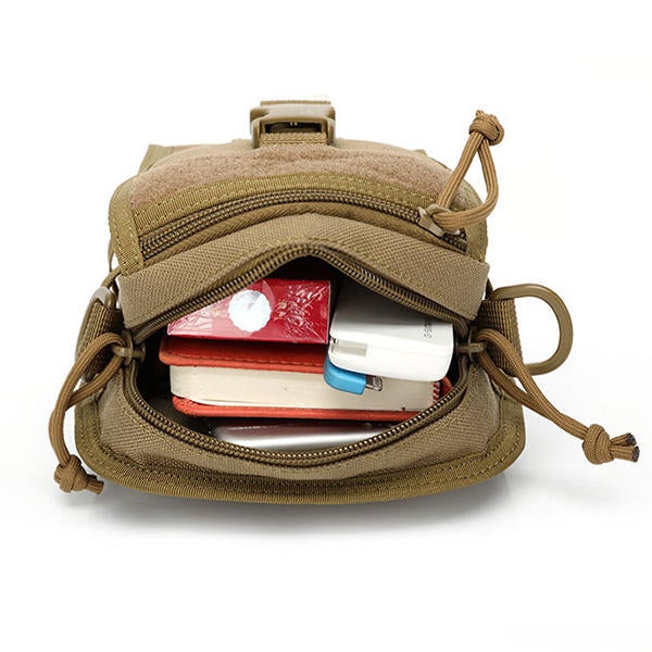 Tactical Nylon Shoulder Bag for Men - Army Style, Sport, Travel, Hiking