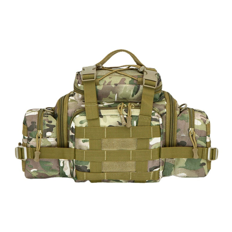 Unisex Tactical Camouflage Nylon Multi-carry Crossbody & Waist Bag for Outdoor Riding