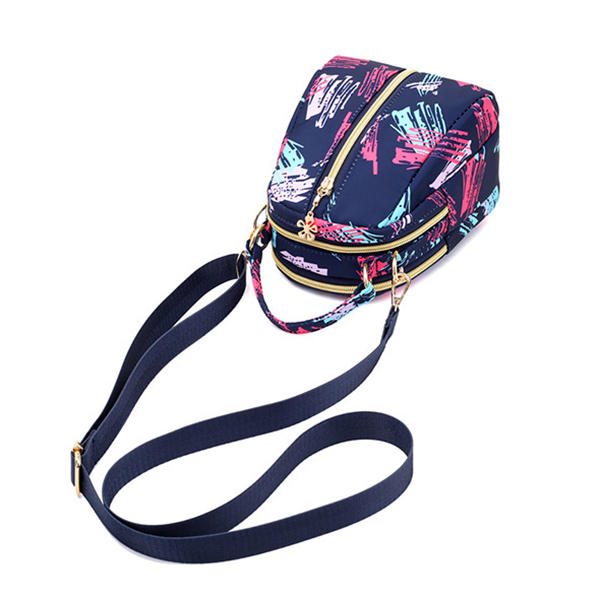 Women Print Nylon Casual Crossbody Bag Lightweight Shoulder Handbag