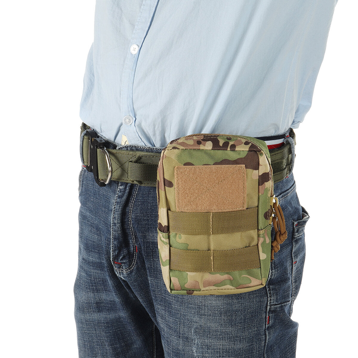 Tactical Camo Molle Belt Pouch Phone Case for Camping & Hunting