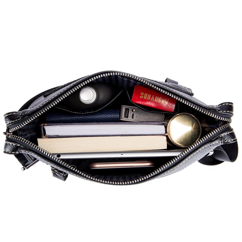 Men's Vintage Leather Business Crossbody Shoulder Bag
