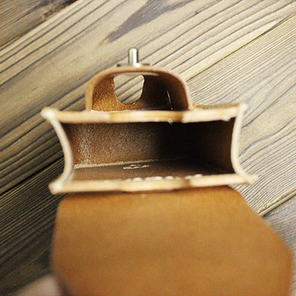 Men's Leather Cigarette Case & Lighter Holder - Casual Style