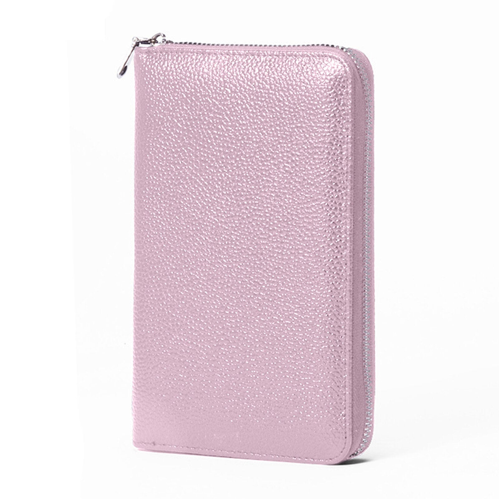 Women Genuine Leather RFID Multifunctional Wallet Multi-compartment Multi-card Slot Long Zipper