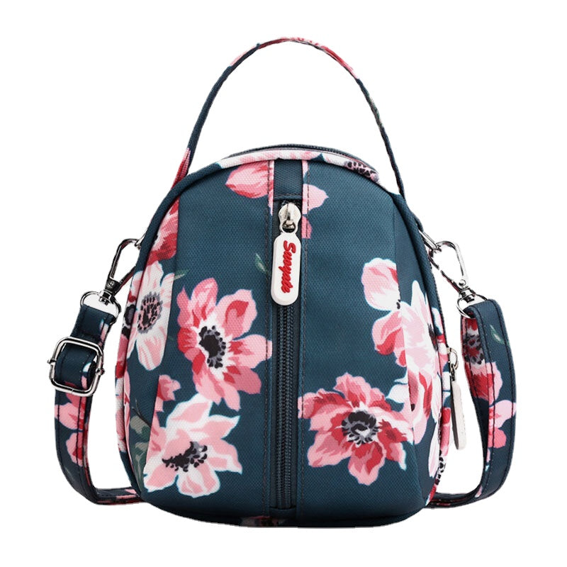 Women Waterproof Light Weight Small Mini Printed Pattern Shoulder Bag Crossbody Phone