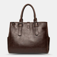 Men's Retro Waterproof 14" Laptop Briefcase & Crossbody Shoulder Bag