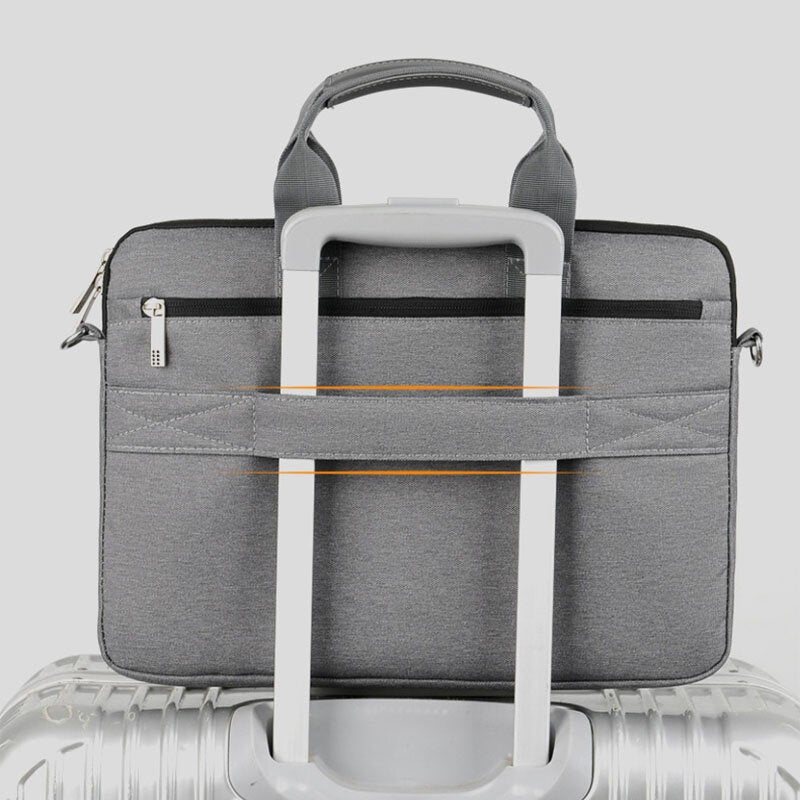 Men's Nylon Shockproof Waterproof Laptop Briefcase - Teacher Crossbody Shoulder Bag