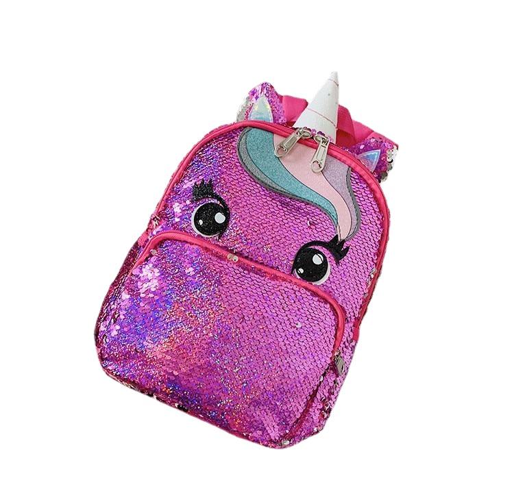 Fashion Large Capacity Ladies' Sequins Unicorn Styling Backpack For School