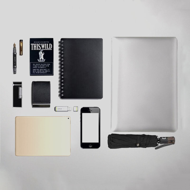 Men's Vintage PU Leather Multi-Pocket Messenger Crossbody Shoulder Bag