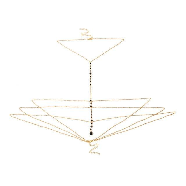 Fashion Sexy Copper Sequins Necklace Chain - Sheseelady