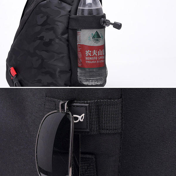 Men's Camouflage Chest Bag with USB Port - Large Capacity Outdoor Crossbody