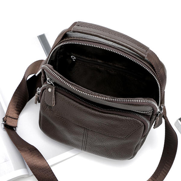 Men's Vintage Leather Crossbody Shoulder Bag