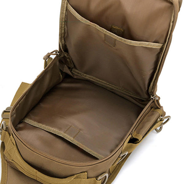 Men's Tactical Waterproof Nylon Camouflage Crossbody Bag - Multifunctional Military Chest Bag