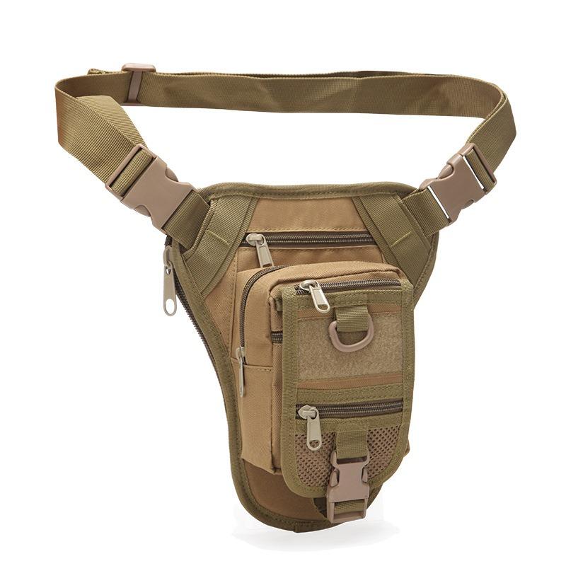 Waterproof Camouflage Tactical Leg Bag with Pockets for Outdoor Riding