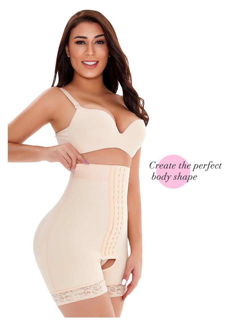 Butt Lifter Women High Waist Panties Slimming Tummy Control Breathable Shapewear Hook
