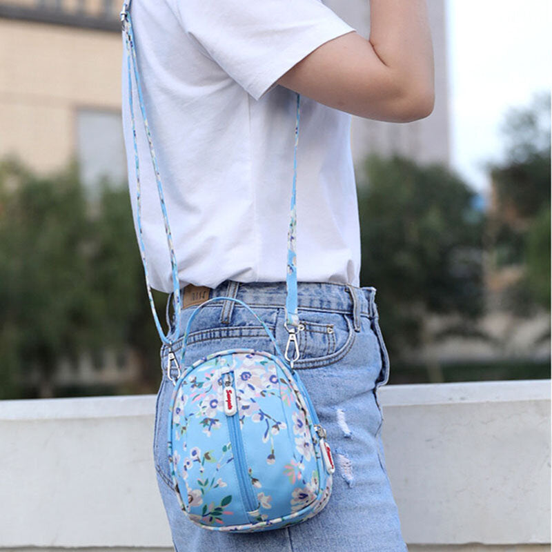 Women Waterproof Light Weight Small Mini Printed Pattern Shoulder Bag Crossbody Phone