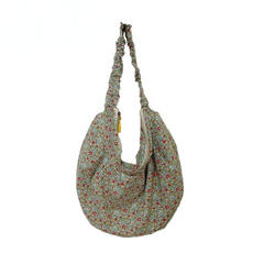 Classic Fashionable Women's Floral Print Cotton Crossbody Bags For Shopping
