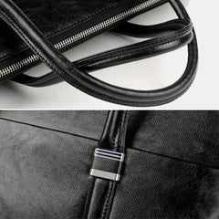 Men Business Large Capacity Waterproof Solid Color Crossbody Bag Handbag