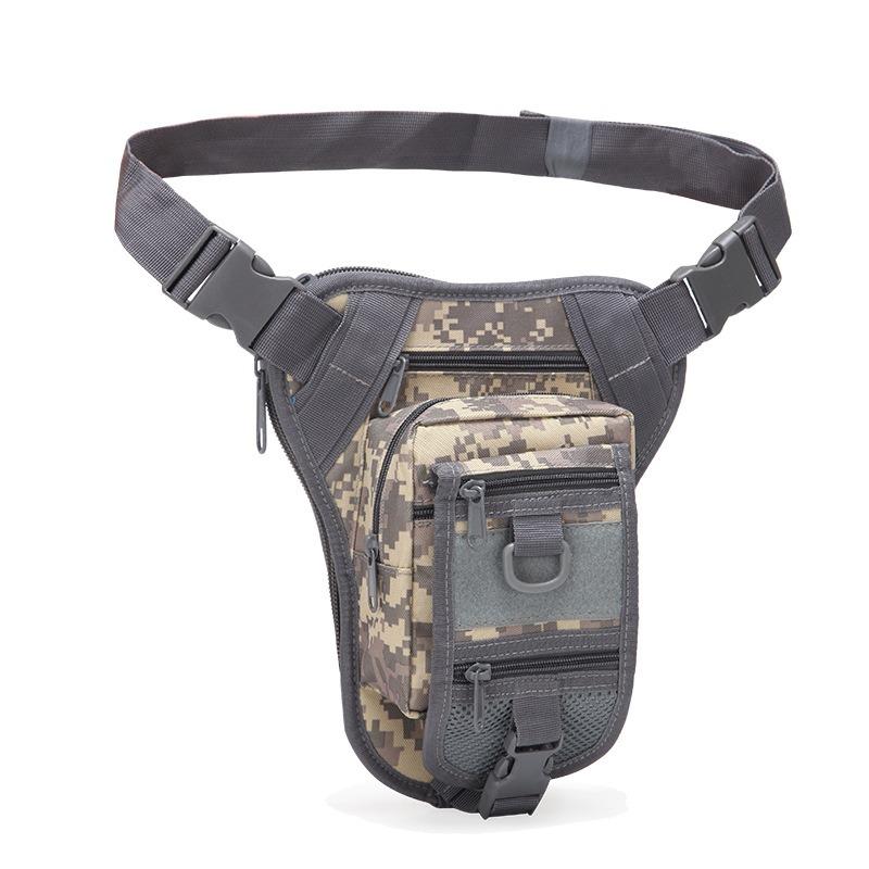 Waterproof Camouflage Tactical Leg Bag with Pockets for Outdoor Riding