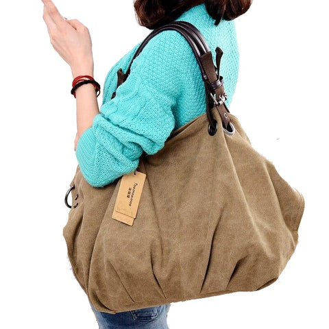 Fashion Casual Women's Large Capacity Canvas Messenger Bags