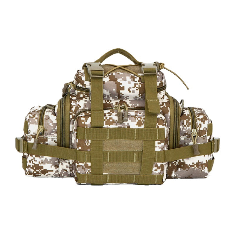 Unisex Tactical Camouflage Nylon Multi-carry Crossbody & Waist Bag for Outdoor Riding
