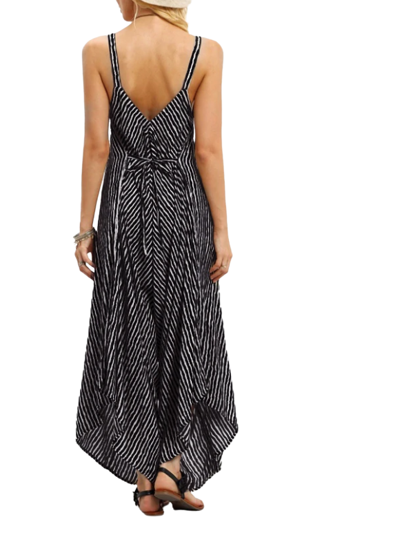 Women's Jumpsuit Sexy Strapless Casual Loose Striped Summer Overalls Oversized