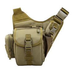 Men's Camo Waterproof Oxford Crossbody Saddle Bag for Outdoor Riding & Sports