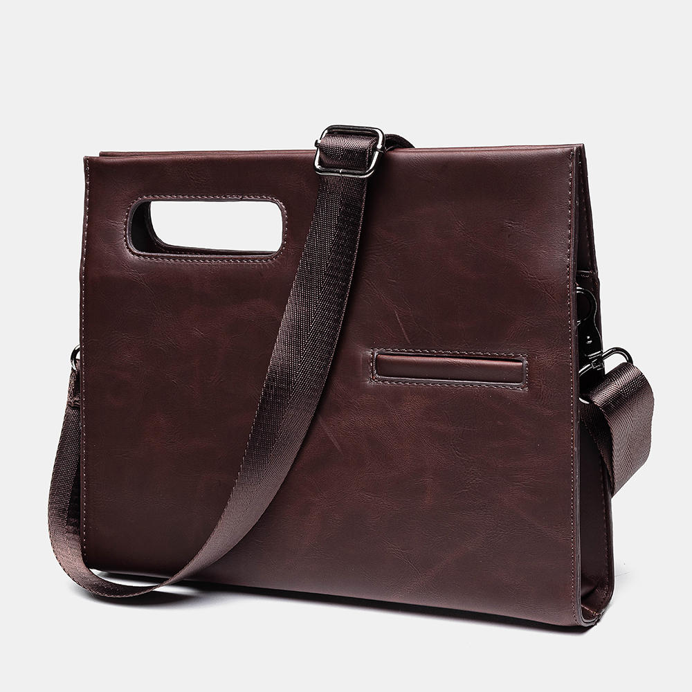 Men's Large Capacity Minimalist Business Crossbody Handbag