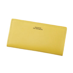 Women Candy Color Long Wallets Casual Purse Card Holder Coin Bags