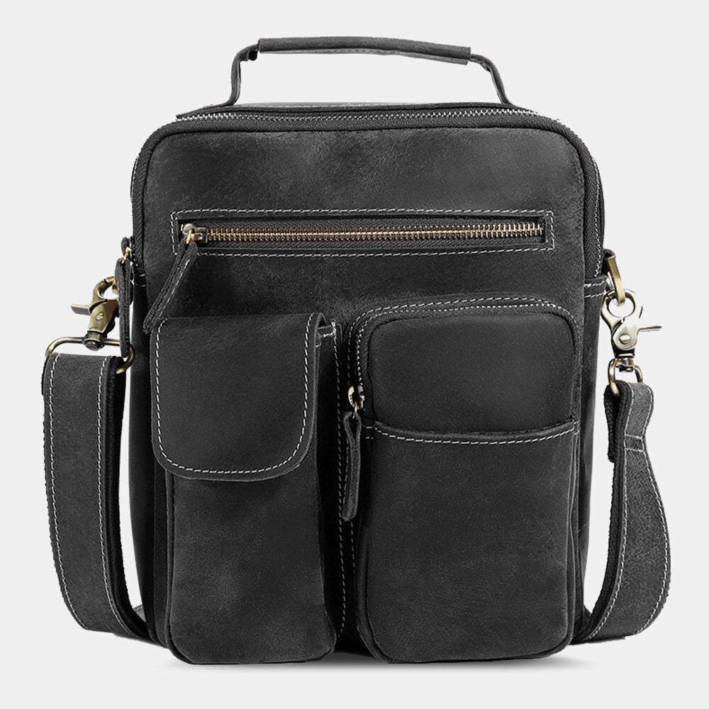 Men's Vintage Multi-pocket Crossbody Bag - Large Capacity Shoulder Bag