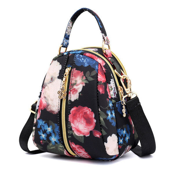 Women Print Nylon Casual Crossbody Bag Lightweight Shoulder Handbag