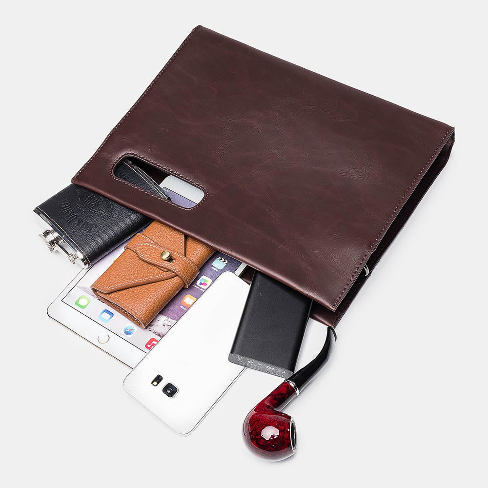 Men's Large Capacity Minimalist Business Crossbody Handbag