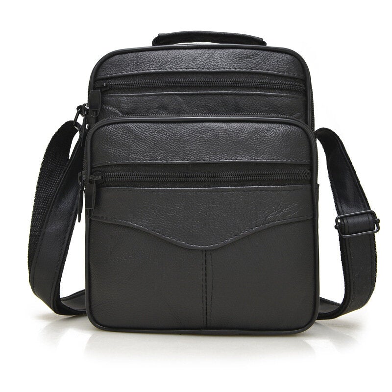 Men's Genuine Leather Business Shoulder Crossbody Bag