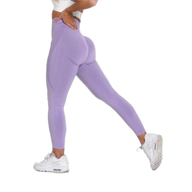 Fashionable Women's High Waist Seamless Push Up Leggings For Yoga